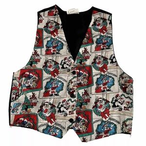Looney Tune Vintage Christmas Vest One Size O/S VTG